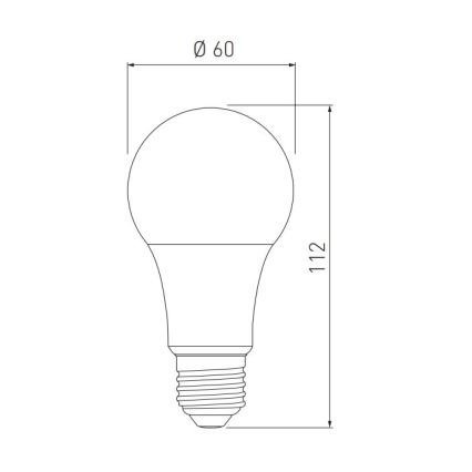 LED Žarnica A60 E27/10W/230V 3000/4000/6400K