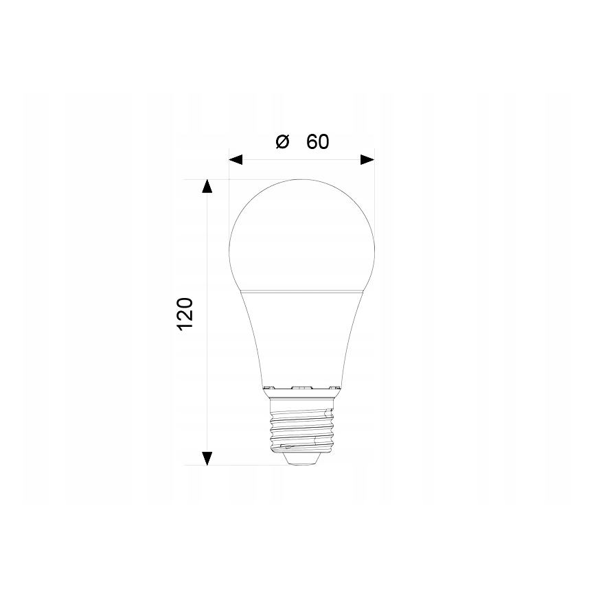 LED Žarnica A60 E27/12W/230V 3000K