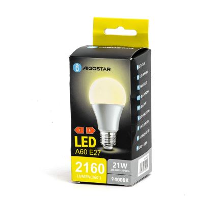 LED Žarnica A60 E27/21W/230V 4000K - Aigostar