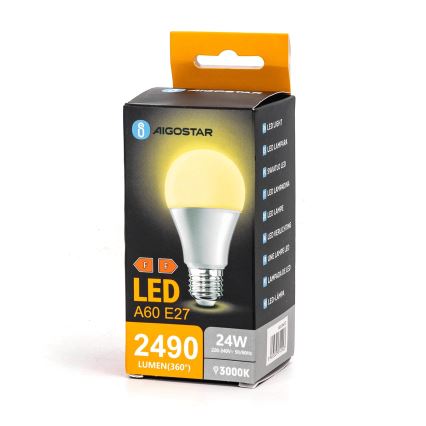 LED Žarnica A60 E27/24W/230V 3000K - Aigostar