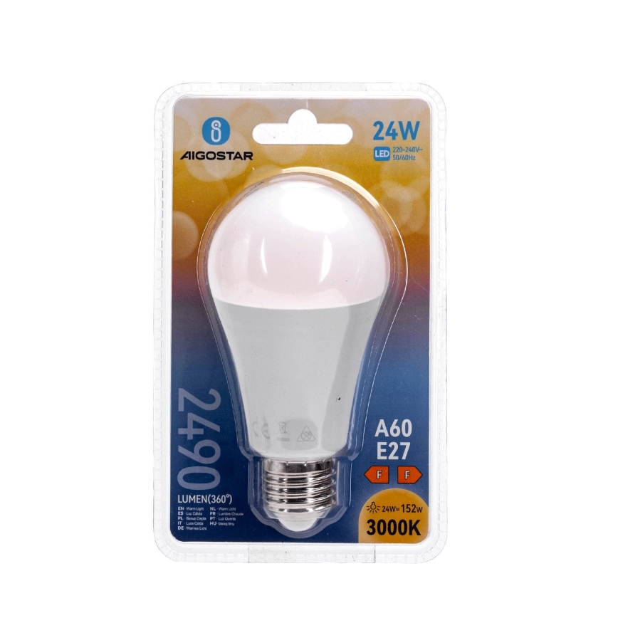 LED žarnica A60 E27/24W/230V 3000K - Aigostar