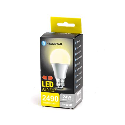 LED Žarnica A60 E27/24W/230V 4000K - Aigostar