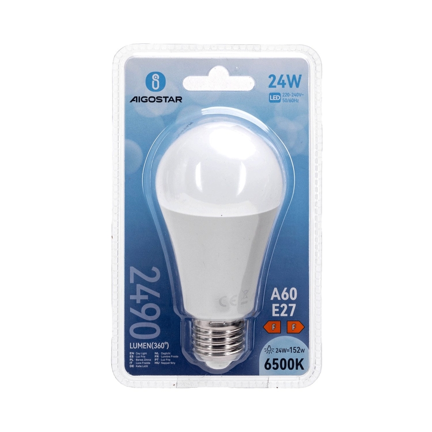 LED Žarnica A60 E27/24W/230V 6500K - Aigostar