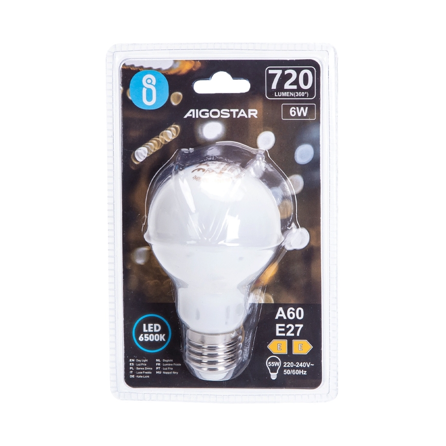 LED žarnica A60 E27/6W/230V 6500K 330° - Aigostar