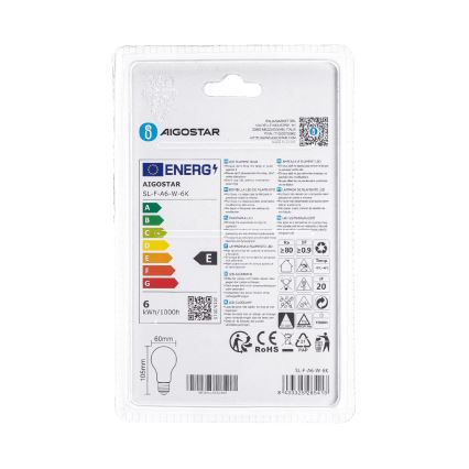 LED žarnica A60 E27/6W/230V 6500K 330° - Aigostar