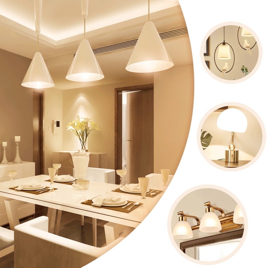 LED žarnica A60 E27/8W/230V 330° 2700K - Aigostar