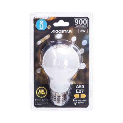 LED žarnica A60 E27/8W/230V 330° 2700K - Aigostar