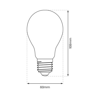 LED Žarnica A60 E27/8W/230V 4000K