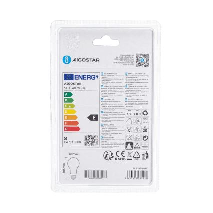 LED žarnica A60 E27/8W/230V 6500K - Aigostar