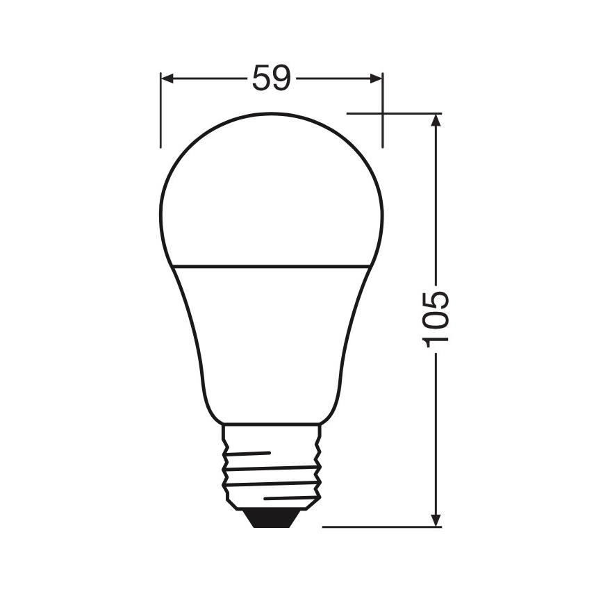 LED žarnica A60 E27/8W/230V 6500K - Osram