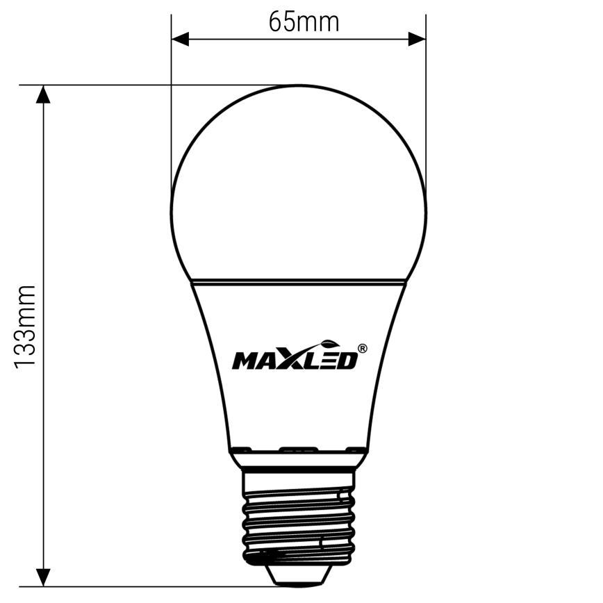 LED Žarnica A65 E27/15W/230V 4000K