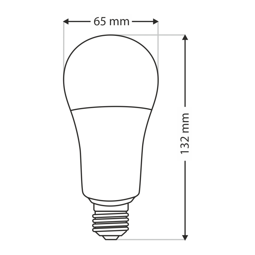 LED Žarnica A65 E27/18W/230V 4200K