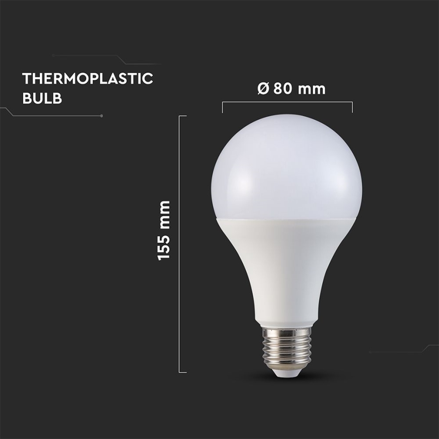 LED Žarnica A80 E27/20W/230V 3000K