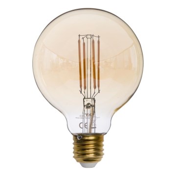 LED žarnica AMBER G95 E27/6,5W/230V 3200K