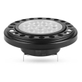 LED Žarnica AR111 G53/12W/12V 3000K črna 30°