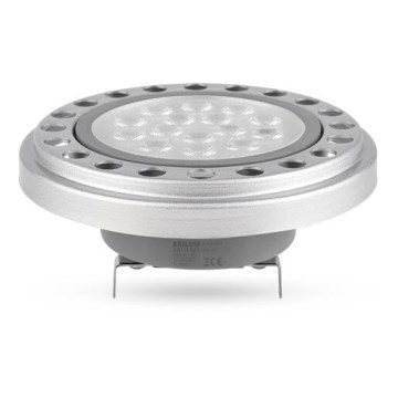 LED Žarnica AR111 G53/12W/12V 3000K srebrna 30°