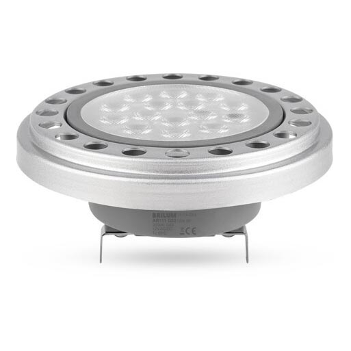 LED Žarnica AR111 G53/12W/12V 3000K srebrna 30°