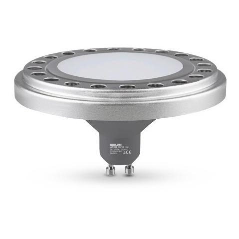 LED Žarnica AR111 GU10/12W/230V 3000K srebrna 120°