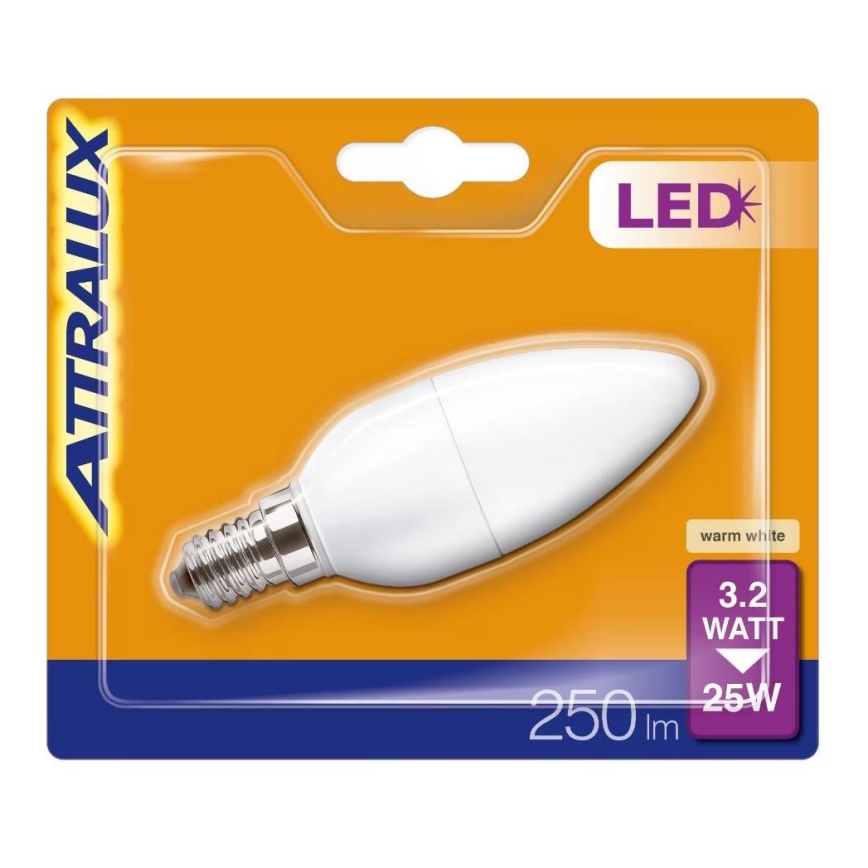 LED Žarnica B35 E14/3,2W/230V 2700K - Attralux