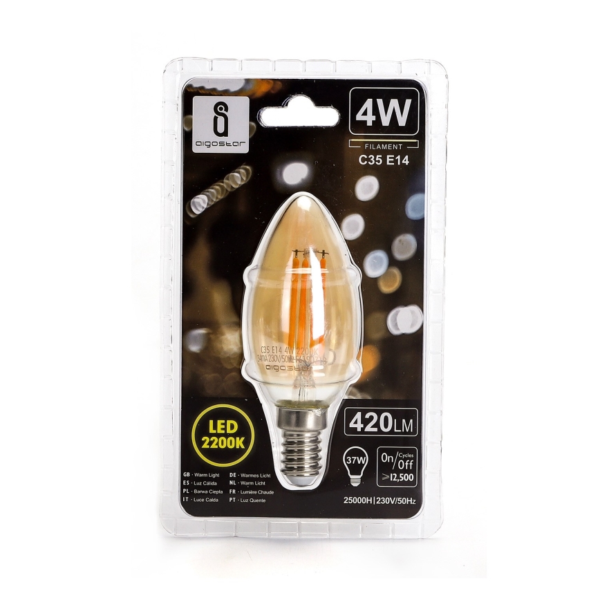 LED žarnica C35 E14/4W/230V 2200K - Aigostar
