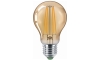 LED Žarnica CLASIC AMBER A60 E27/9W/230V 2200K - Brilagi