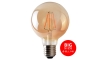 LED Žarnica CLASIC AMBER G95 E27/8W/230V 2200K – Brilagi