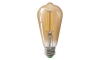 LED Žarnica CLASIC AMBER ST64 E27/10W/230V 2200K – Brilagi