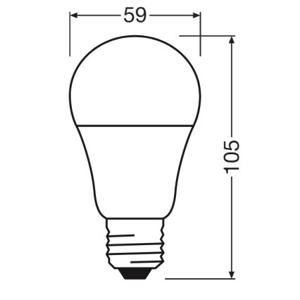 LED žarnica CLASSIC A60 E27/8W/230V 2700K - Ledvance