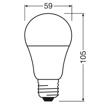 LED žarnica CLASSIC A60 E27/8W/230V 4000K - Ledvance