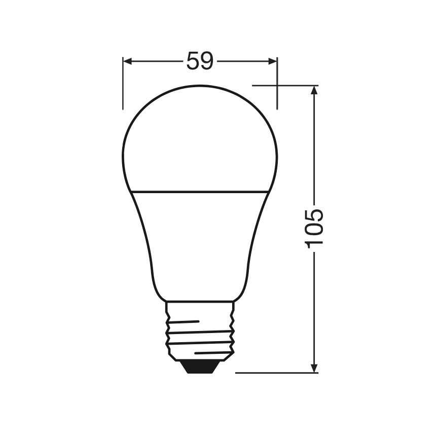 LED žarnica CLASSIC A60 E27/8W/230V 4000K - Ledvance