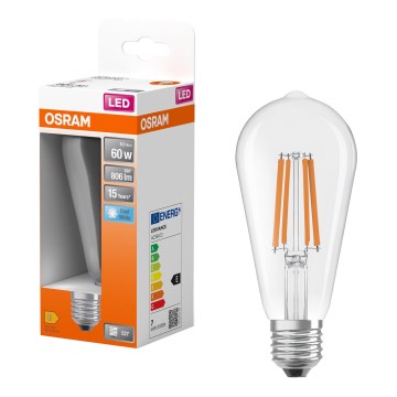 LED žarnica CLASSIC FILAMENT E27/6,5W/230V 4000K - Osram