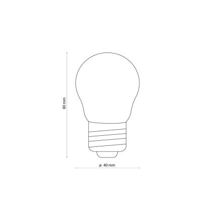 LED Žarnica CLEAR G45 E27/4,5W/230V 2200K