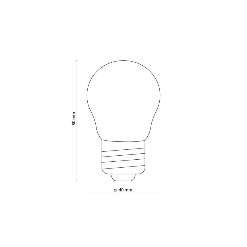 LED Žarnica CLEAR G45 E27/4,5W/230V 2200K