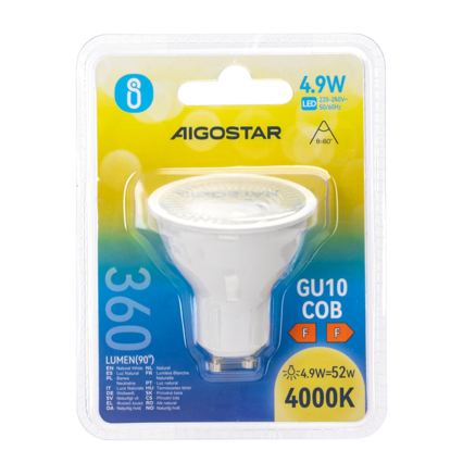 LED žarnica COB GU10/4,9W/230V 4000K - Aigostar
