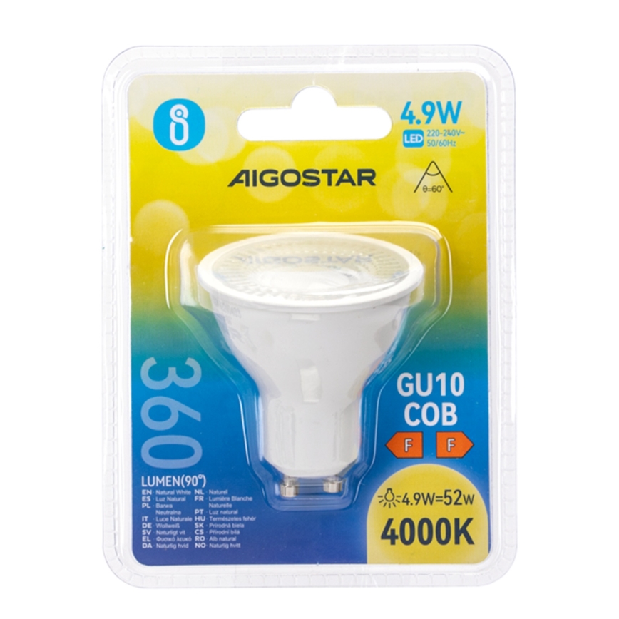 LED žarnica COB GU10/4,9W/230V 4000K - Aigostar