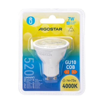 LED žarnica COB GU10/7W/230V 4000K - Aigostar