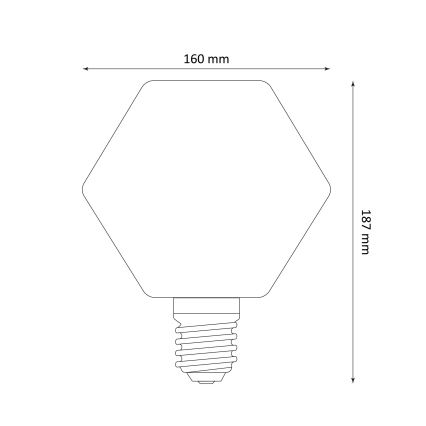 LED Žarnica DECO VINTAGE E27/4W/230V 1800K