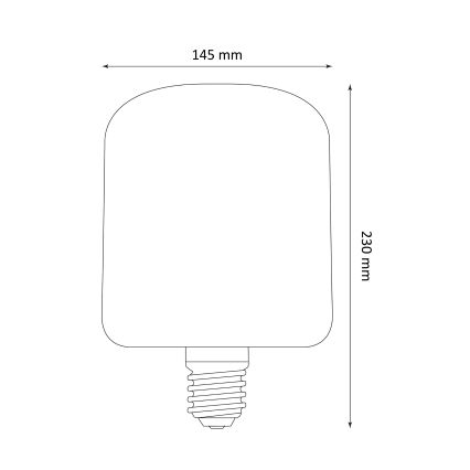 LED Žarnica DECO VINTAGE E27/4W/230V 1800K
