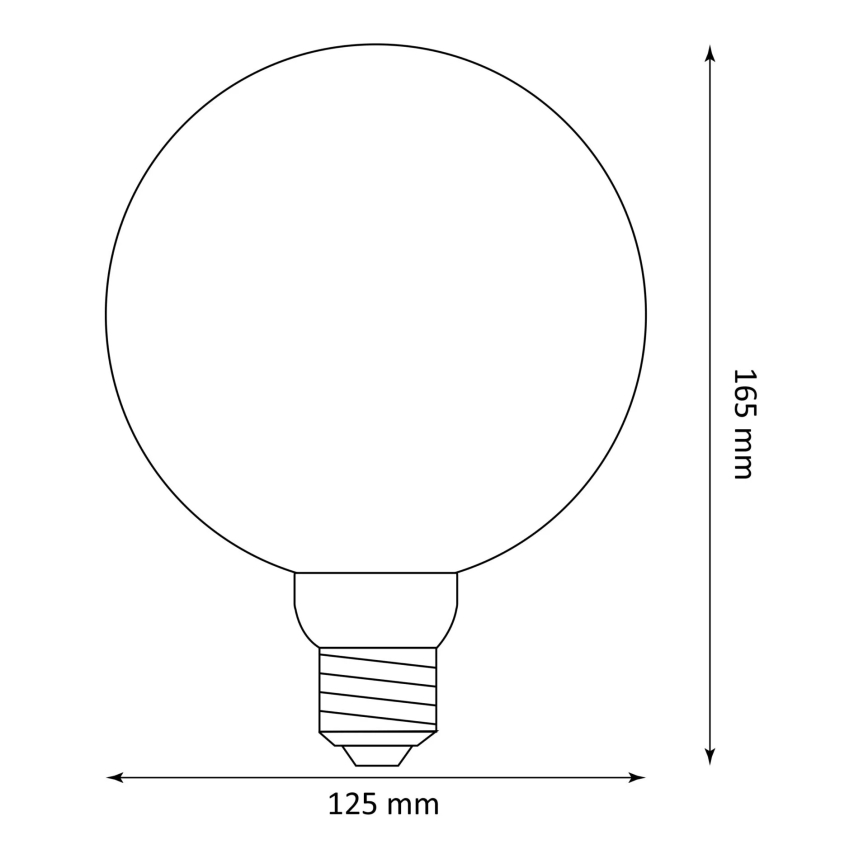 LED Žarnica DECO VINTAGE FILAMENT G125 E27/4W/230V 1800K