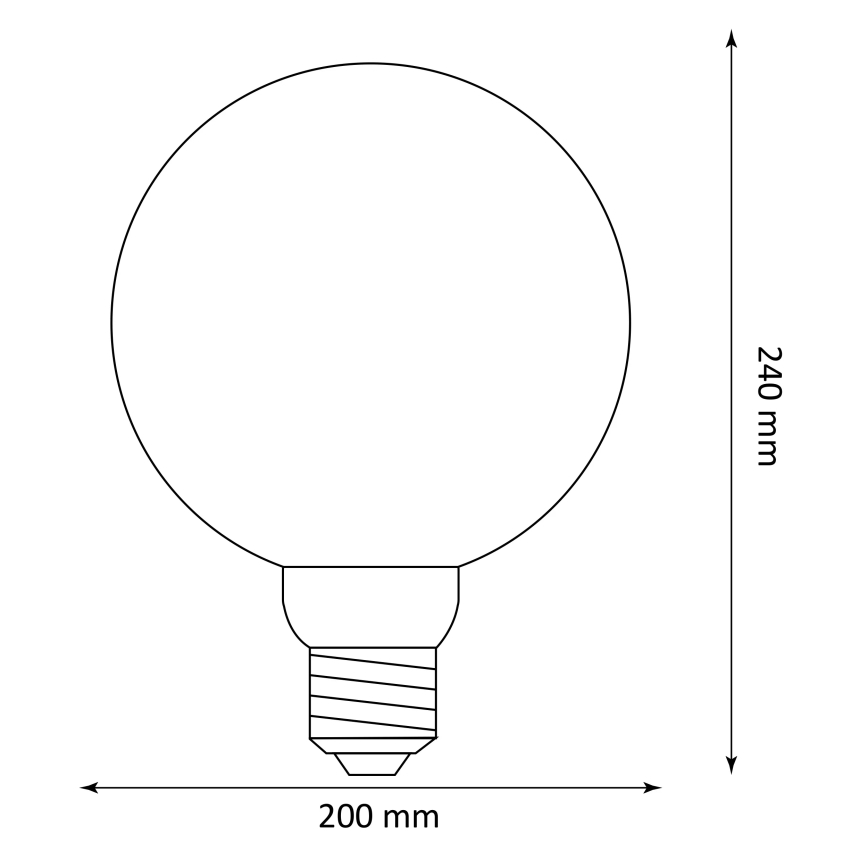 LED Žarnica DECO VINTAGE G200 E27/4W/230V 1800K