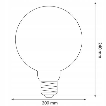 LED Žarnica DECO VINTAGE G200 E27/4W/230V 1800K