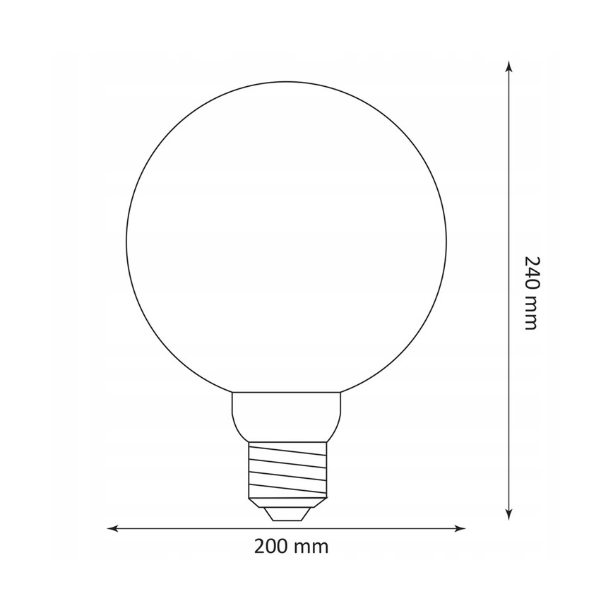 LED Žarnica DECO VINTAGE G200 E27/4W/230V 1800K
