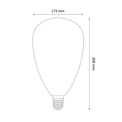 LED Žarnica DECO VINTAGE S173 E27/4W/230V 1800K