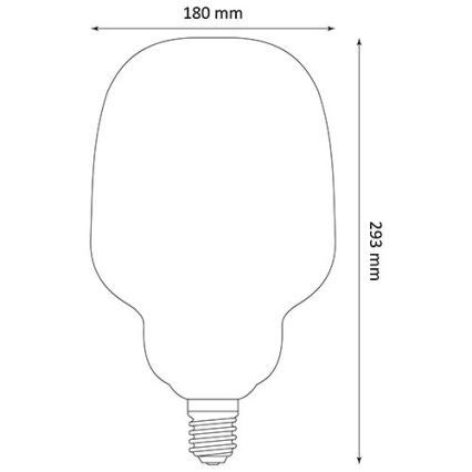 LED Žarnica DECO VINTAGE S180 E27/4W/230V 1800K