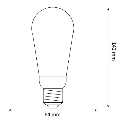 LED Žarnica DECO VINTAGE ST64 E27/3,5W/230V 1800K