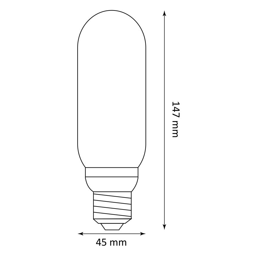 LED Žarnica DECO VINTAGE T45 E27/4W/230V 1800K