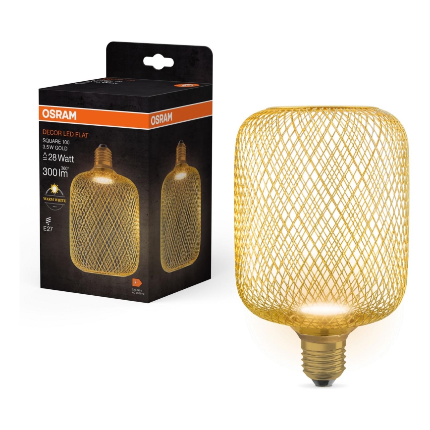 LED Žarnica DECOR FLAT E27/3,5W/230V 2700K zlata - Osram