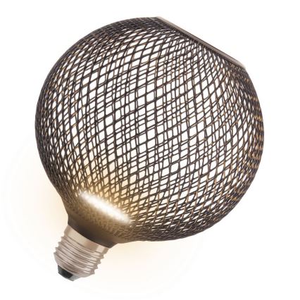 LED Žarnica DECOR FLAT G125 E27/3,5W/230V 2700K črna - Osram