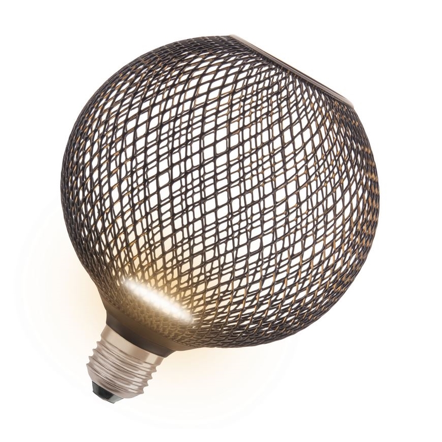 LED Žarnica DECOR FLAT G125 E27/3,5W/230V 2700K črna - Osram