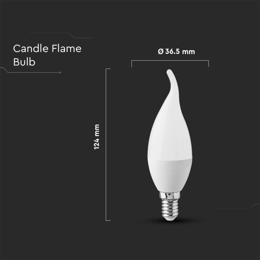 LED Žarnica E14/3,7W/230V 3000K